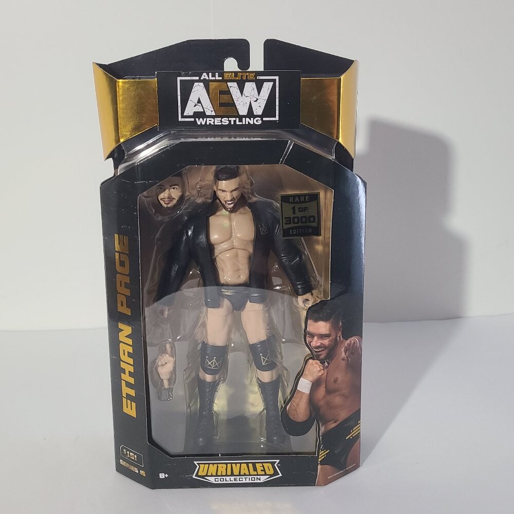 AEW Unrivaled Series 15 Ethan Page Action Figure Rare 1 of 3000 Chase MOC New